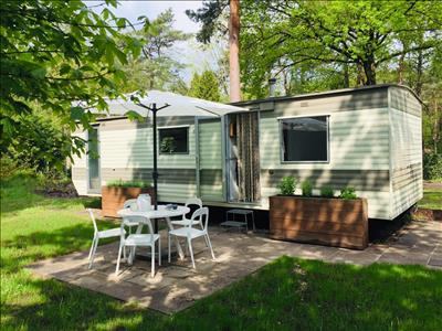 Sfeervolle stacaravan op de Veluwe te huur